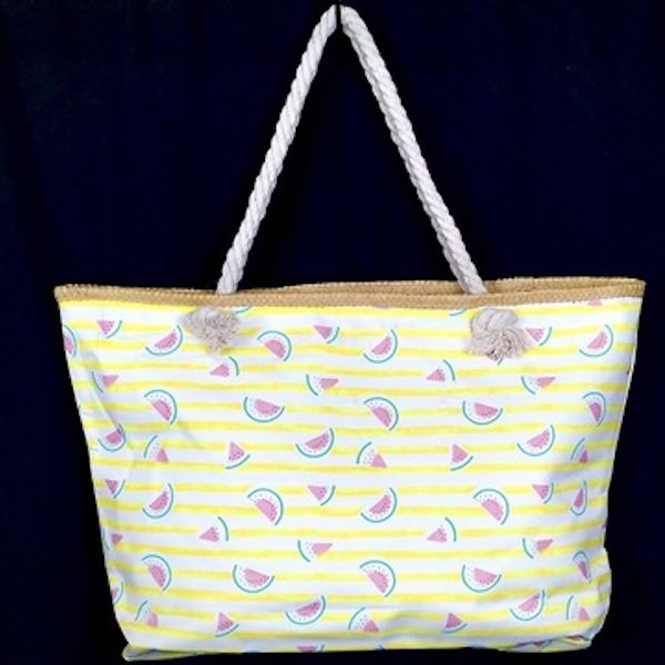 Strandtasche mit Streifen und Muster